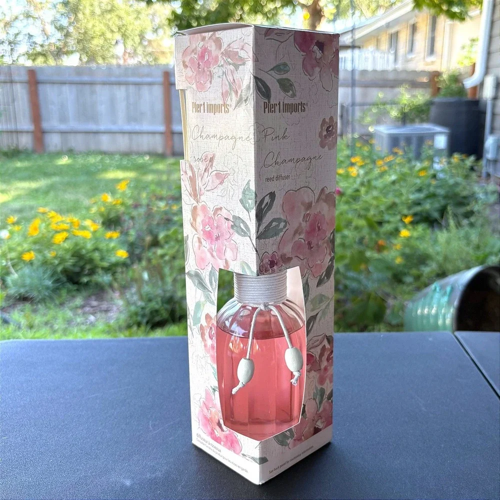 Pier 1 Imports Pink Champagne Reed Diffuser 10oz NEW SEALED